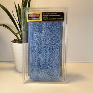 Rubbermaid‎ Commercial Economy Wet Mopping Pad Microfiber 18" Blue Q409-20